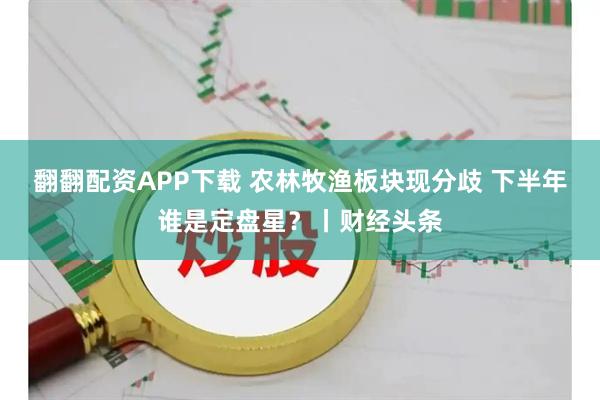 翻翻配资APP下载 农林牧渔板块现分歧 下半年谁是定盘星？丨财经头条